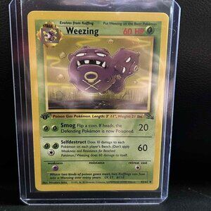 Weezing - 45/62 - Uncommon - 1st Edition  Fossil Pokemon Trading Card